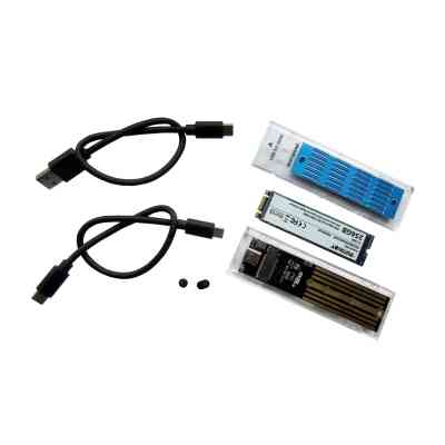Карман внешний Dynamode M.2 SSD NVMe/SATA combo ч-з USB3.2 GEN2 Type-C (DM-CAD-SSD09) Винница