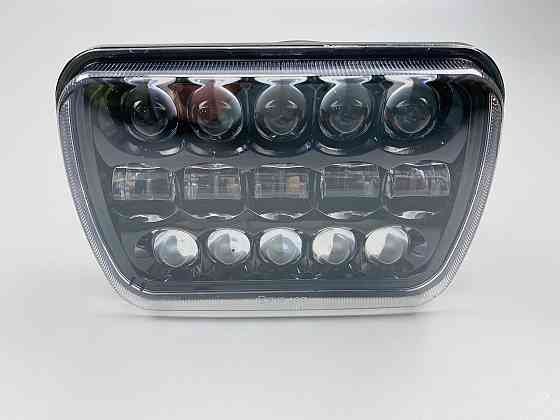 Фара LED прямокутна 95W 5х7 дюйм  (ближній + дальній) 3D лінза Мукачево