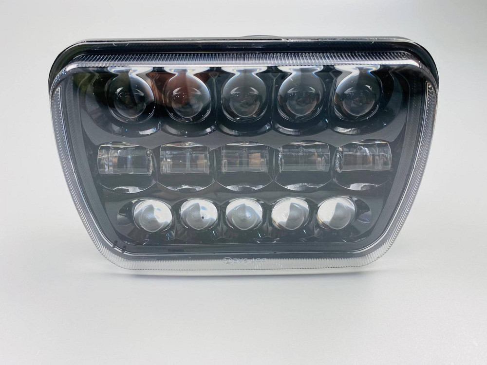 Фара LED прямокутна 95W 5х7 дюйм  (ближній + дальній) 3D лінза Мукачево - фото 5