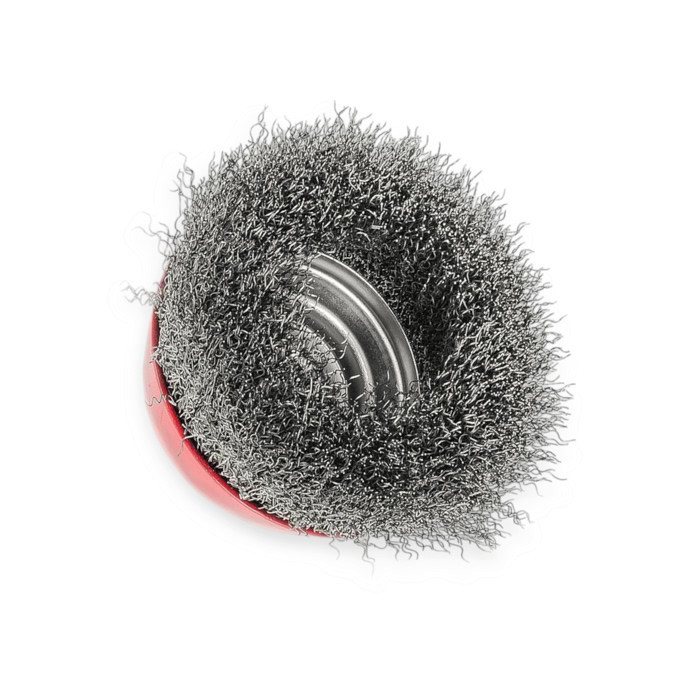 Щітка чашкова "болгарка" М14 кручений дріт 100мм Мукачево - фото 2