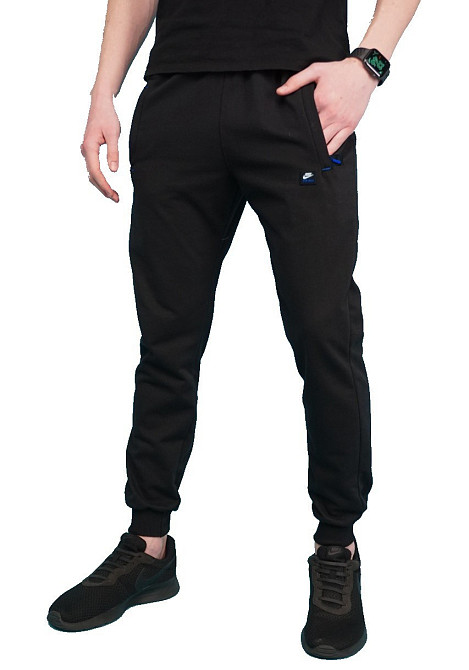 Мужские спортивные зауженные штаны под манжет Nike,ткань лакоста. 52 Киев - изображение 1