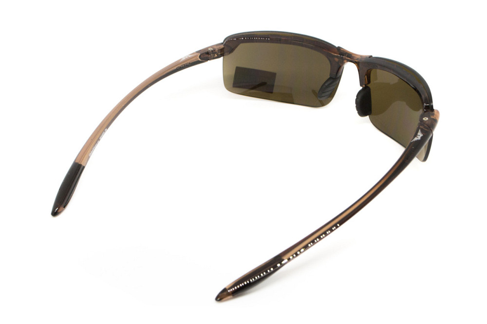 Окуляри захисні Global Vision Wheelin Crystal Brown (drive mirror), дзеркальні коричневі лінзи в коричневій напівпрозорій оправі Запоріжжя - фото 5