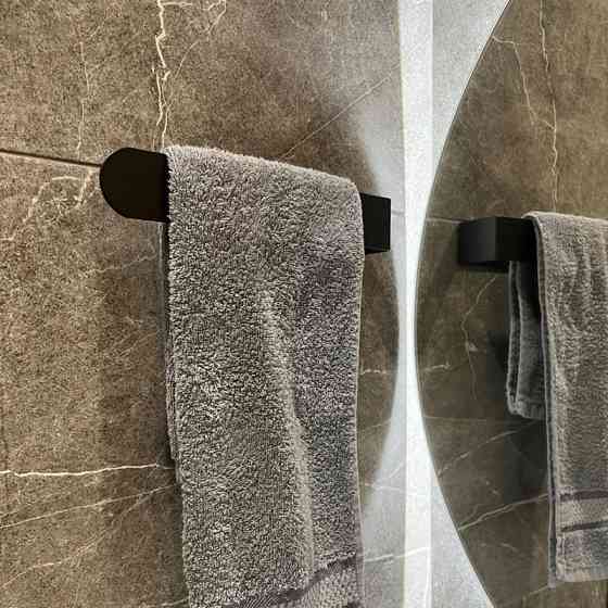 Тримач для рушників Navin 230 мм, чорний матовий Київ