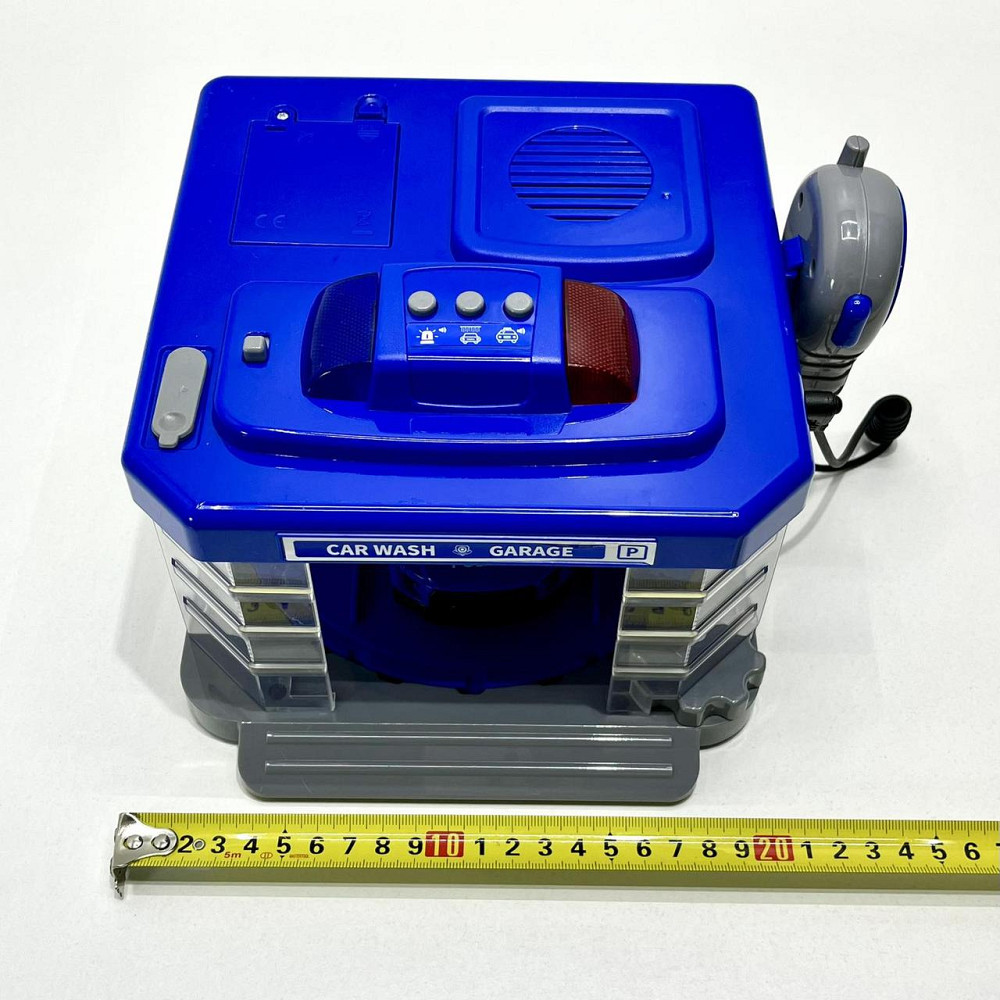 Набір Поліцейський автомийка металопластикова машинка підсвічування парогенератор звуки рухомі елементи мікрофон Синій (CLM 888) Чернигов - изображение 5