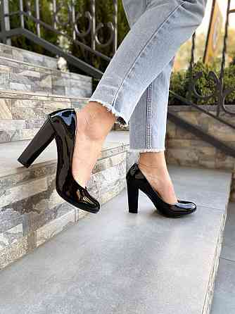 Туфлі жіночі SEASTAR чорні еко-лак 37р. каблук 10см. (4579) Коломыя
