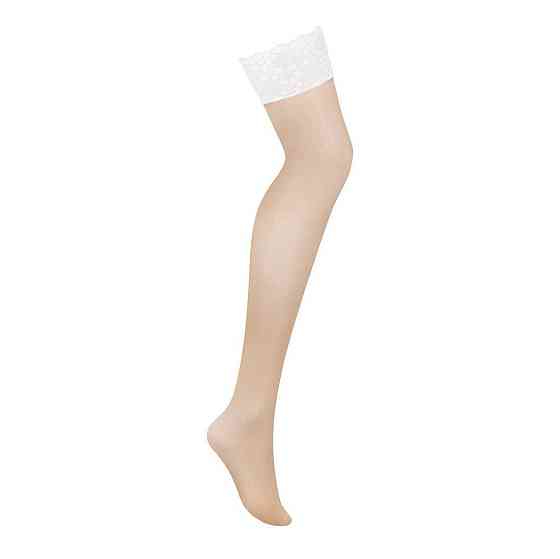Панчохи Obsessive Heavenlly stockings M/L, широка резинка Sex Aura Київ