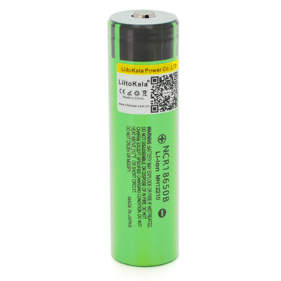 Акумулятор 18650 3400mAh (3200-3400mah), 3.7V (2.75-4.2V), green, OEM Liitokala (Lii-34B-JT) Вінниця - фото 1