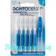 Міжзубні щітки DONTODENT blau 2,5-4,5 ISO 3, 6 St (Німеччина) DONTODENT Interdental Sticks blau 2,5- Львов - изображение 1