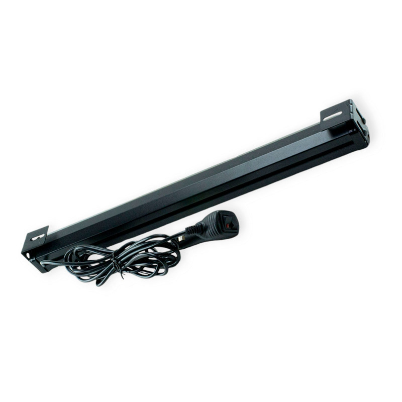 Фара LED прямоугольная 450х40х45 (Д В Ш) 3 секции синий, стробоскоп, штекер в прикуриватель BLASKAR дополнительная Мукачево - изображение 1