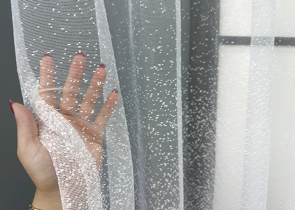 Тюль VR-Textil 1781т Жакард Білий 500х155 см (42-1160) Київ - фото 3