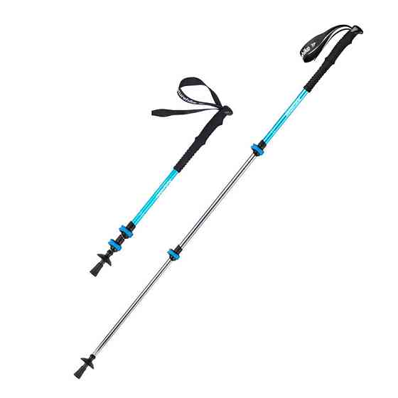 Трекінгова палиця 3-сек. Naturehike Men ST 01 6061 AL NH17D001-Z, алюміній,  синя Киев