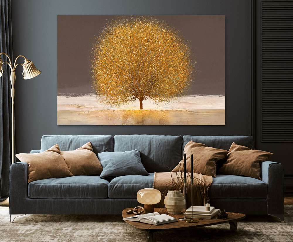 Картина холст в гостиную / спальню Золоте дерево  MLP_173 Киев - изображение 3