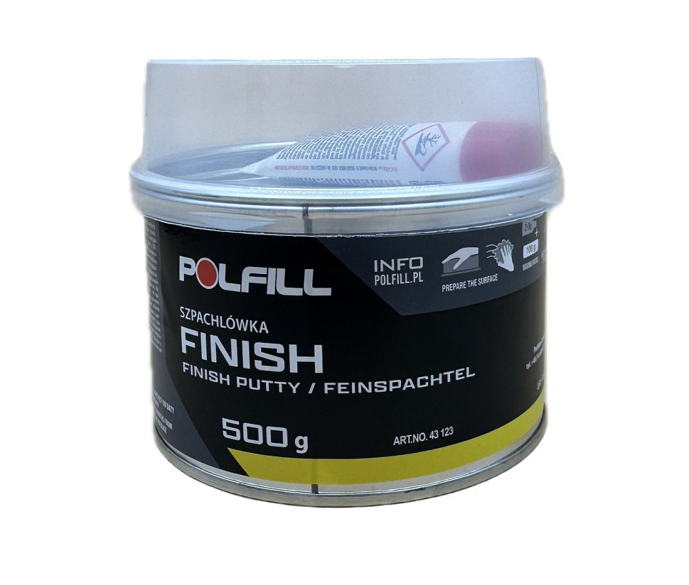 Шпаклівка фінішна (оздоблювальна) + затв. 500г біла Polfill Киев - изображение 1