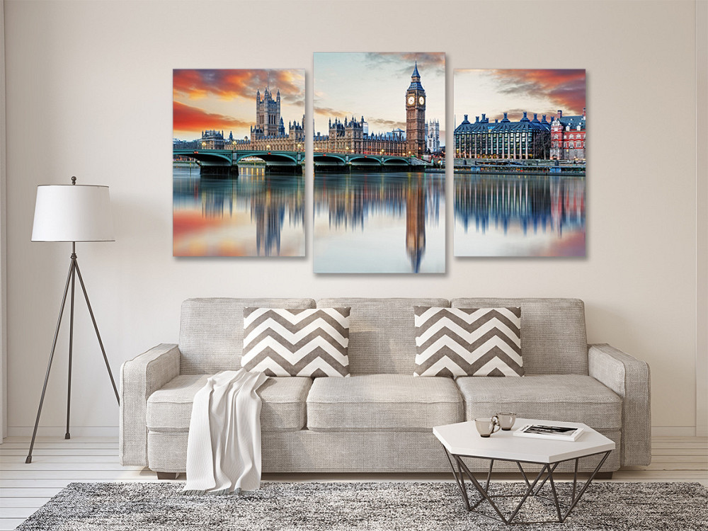 Модульная картина в гостиную / спальню   Біг-Бен   Art-728_3 70x130 см Киев - изображение 2