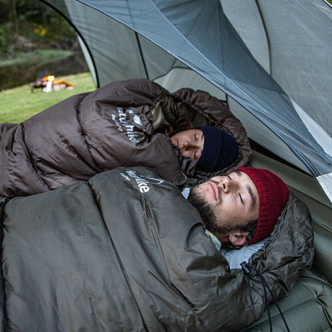 Спальник з капюшоном Naturehike U250S NH20MSD07, (0°C), лівий, темно-зелений Киев - изображение 5