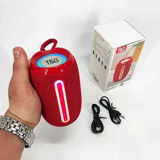 Акумуляторна переносна колонка TG653, Світломузична портативна колонка, Музичні колонки для вулиці ME-62 Івано-Франківськ