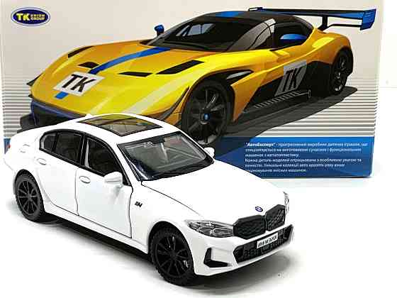 Машина TK Union Group BMW M3 металопластик 1:32 звук світло інерція Біла (ТК-10105) Чернігів