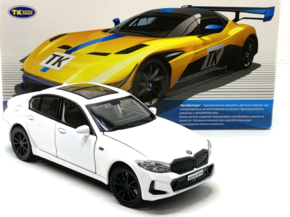 Машина TK Union Group BMW M3 металопластик 1:32 звук світло інерція Біла (ТК-10105) Чернігів - фото 4