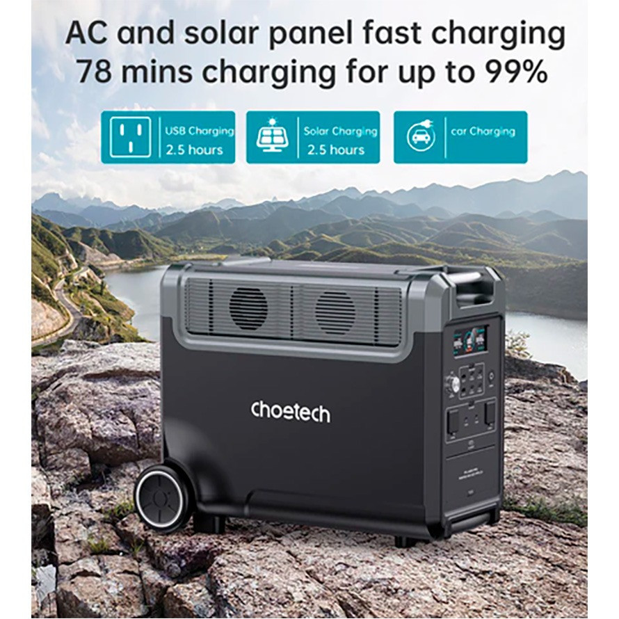 Зарядна станція Choetech BS009 3840Wh, 3600 W (BS009-EU-BK)_OEM ( 18980 ) Харків - фото 7