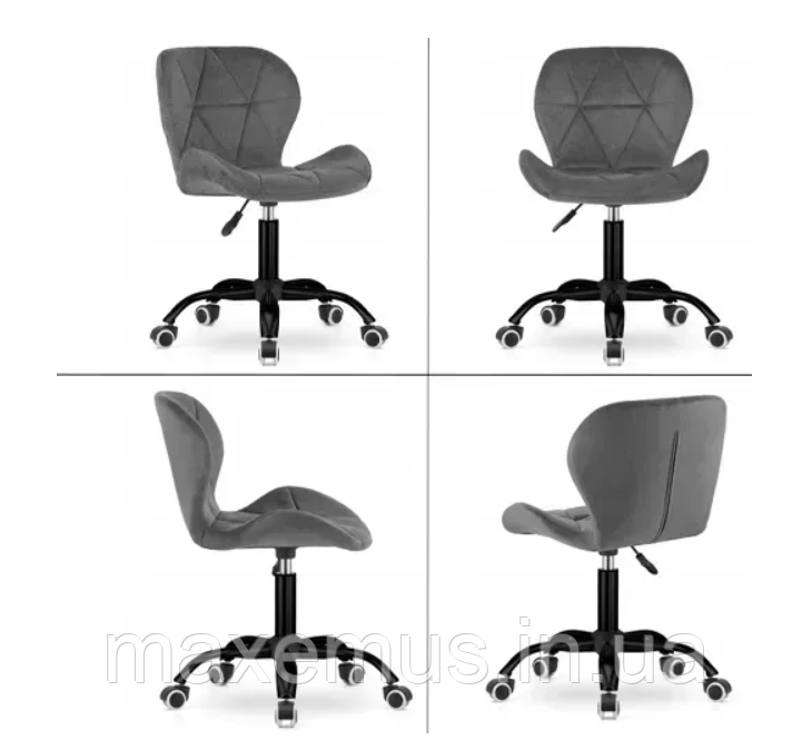 Офисное кресло операторское для персонала Bonro B 5 3 1 кресло на колесах для офиса компьютерное велюр серый Мостиська - фото 16