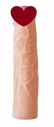 Насадка для страпона тілесна EGZO CIBERSKIN NSTR09 ( 21 см х 4,7 см ) Sex Aura Київ