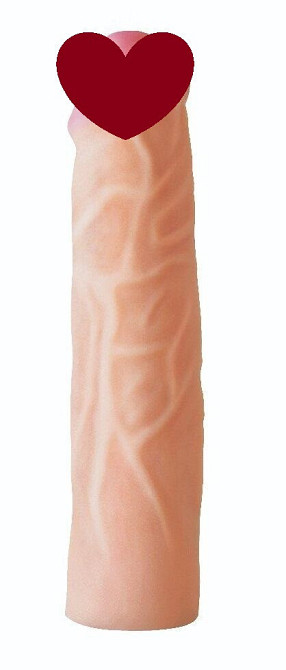 Насадка для страпона телесная EGZO Ciberskin NSTR09 ( 21 см х 4,7 см ) Sex Aura Киев - изображение 1