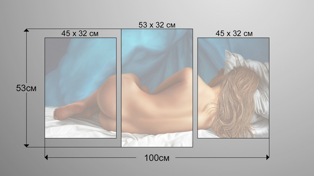 Модульна картина Дівчина Art-228_3 Київ - фото 3