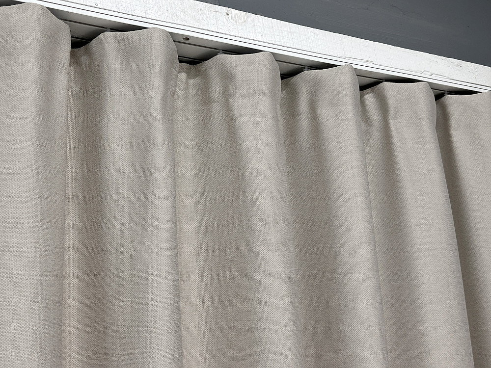 Комплект готових штор VR-Textil Шеніл однотонний № 1698ш Димчасто-білий 130х270 см 2 шт (39-981) Київ - фото 16