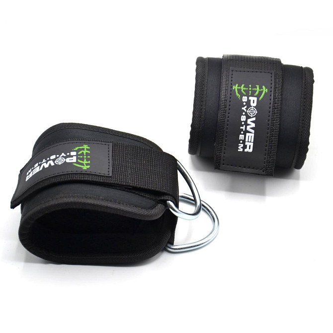Манжети на щиколотку Power System PS-3460 Ankle Strap Gym Guy Black Каменское - изображение 6