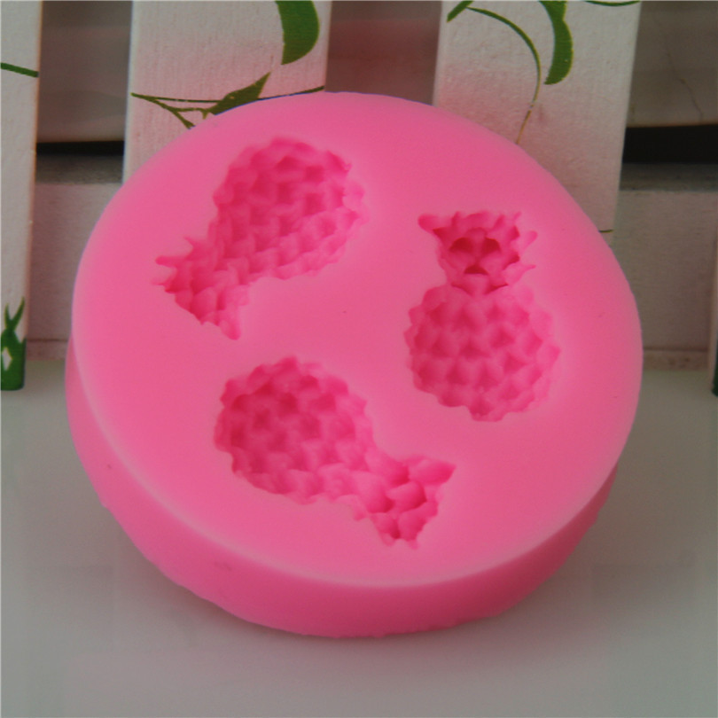 Молд силиконовый Ананасы 53 мм розовый Киев - изображение 5