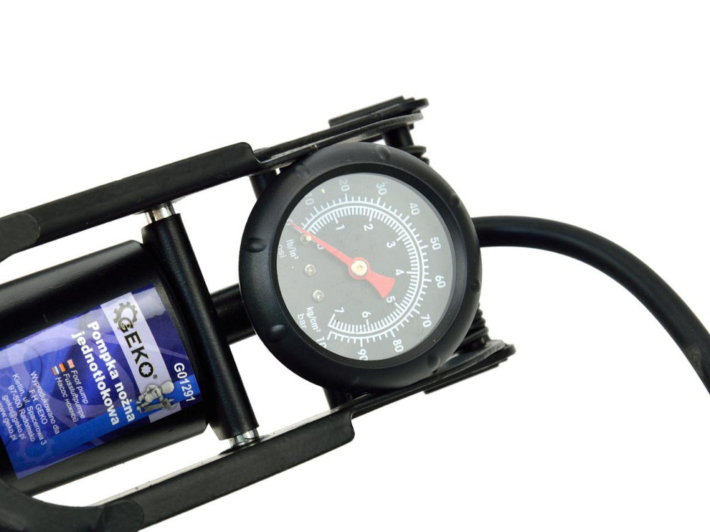 ПневмоНасос ножний однопоршневий з манометром "GEKO" Киев - изображение 4