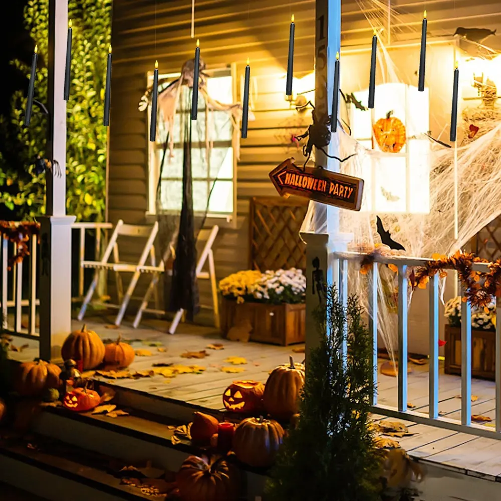 Набір літаючих свічок «Harry Potter» 32 см. (8 шт. + паличка) - Чорні Київ - фото 2