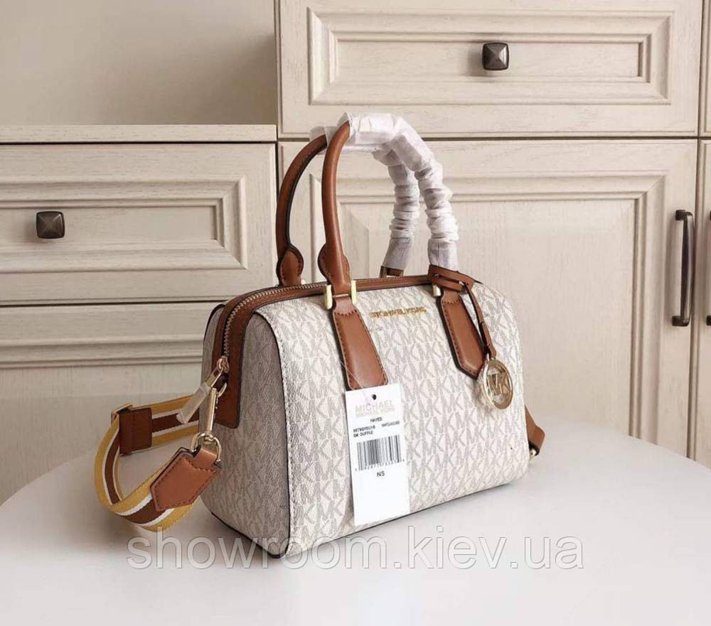 Брендова жіноча сумочка саквояж MK Hayes Duffle grey Київ - фото 2
