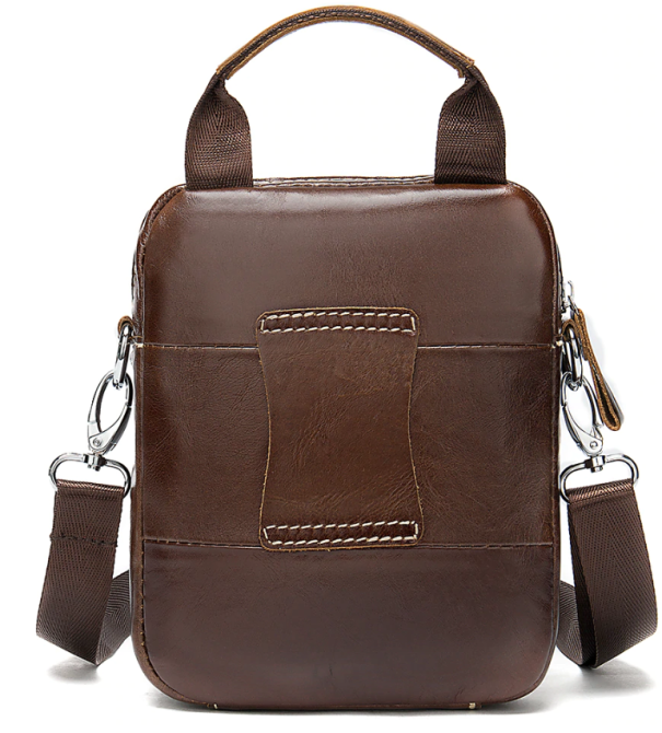 Сумка-барсетка на пояс мужская кожаная Vintage 20012 Коричневая Киев - изображение 5