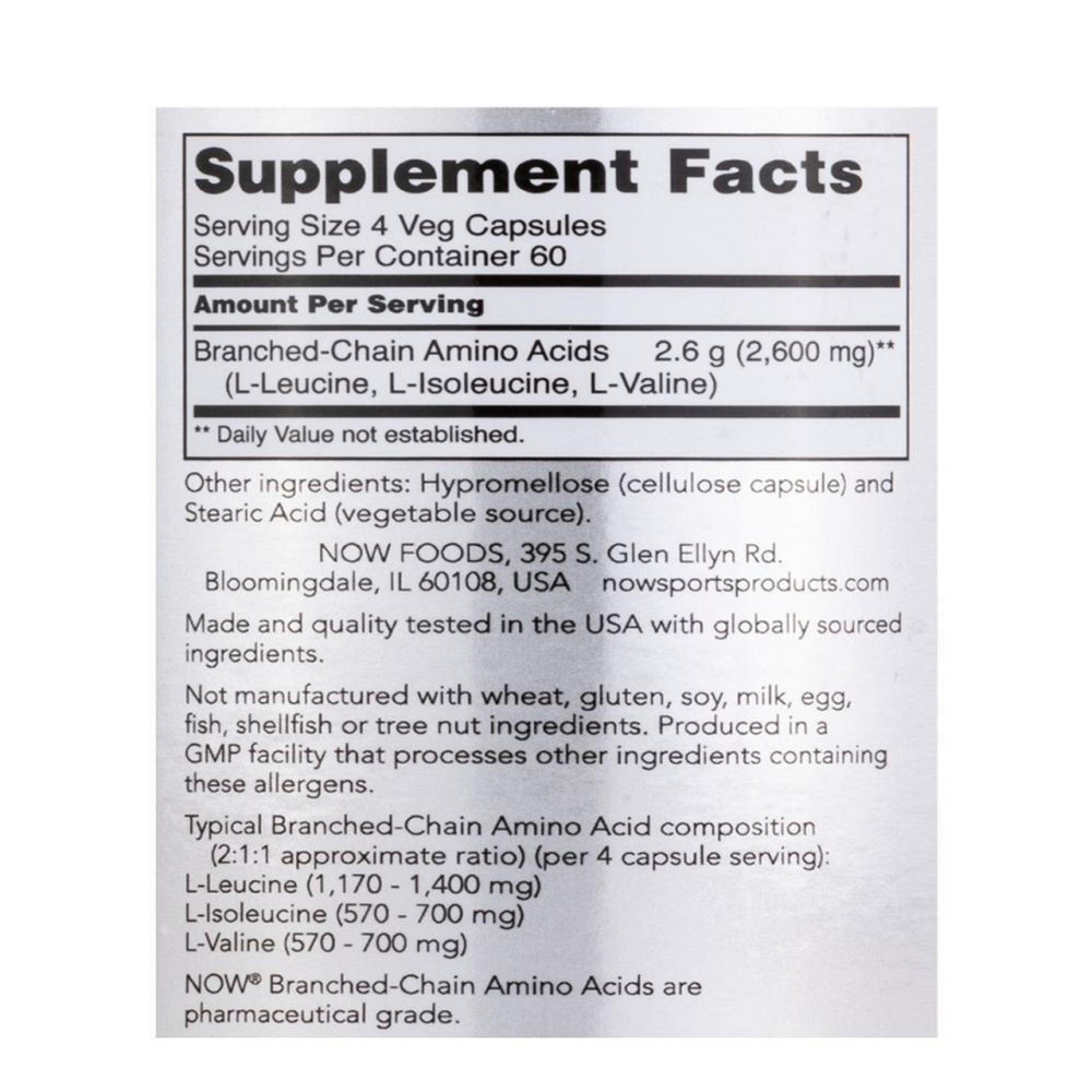 Амінокислоти NOW Foods Sports Branch Chain Amino 240 caps Луцьк - фото 2