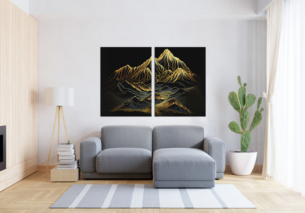 Модульна картина у вітальню/ спальню Горі TLV-2_130 70x102 см Київ - фото 3