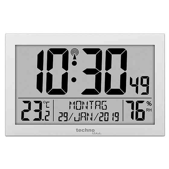 Часы настенные Technoline WS8016 Silver (WS8016) Вінниця