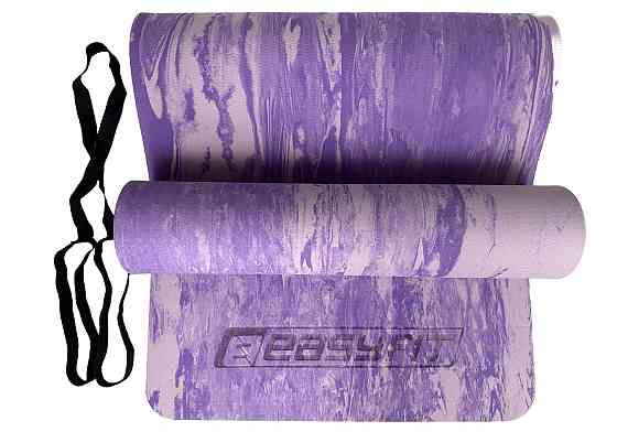 Килимок для йоги та фітнеса EasyFit s-EVA Mat 8 мм Фіолетовий Коломия