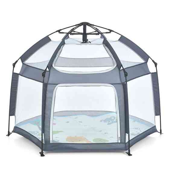 Детский манеж MR 1512 Silver Mist 146×127×110 см Винница