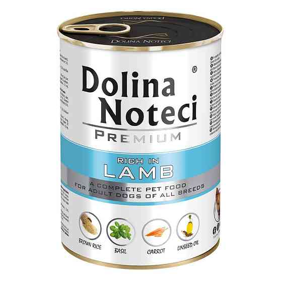 Dolina Noteci Premium (Долина Нотечі Преміум) консерви вологий корм для собак з ягням 400 г. х 24 шт. Запоріжжя