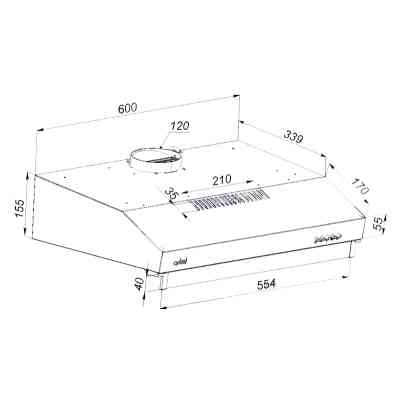 Вытяжка кухонная Artel ART 0960 PUNTO Brown Винница