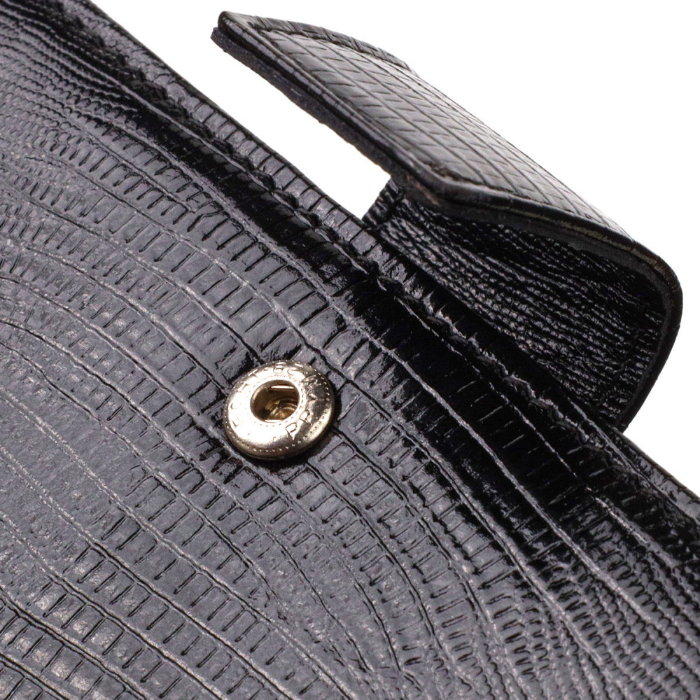 Тонкий гаманець для чоловіків з натуральної шкіри з тисненням CANPELLINI 21913 Чорний Київ - фото 3