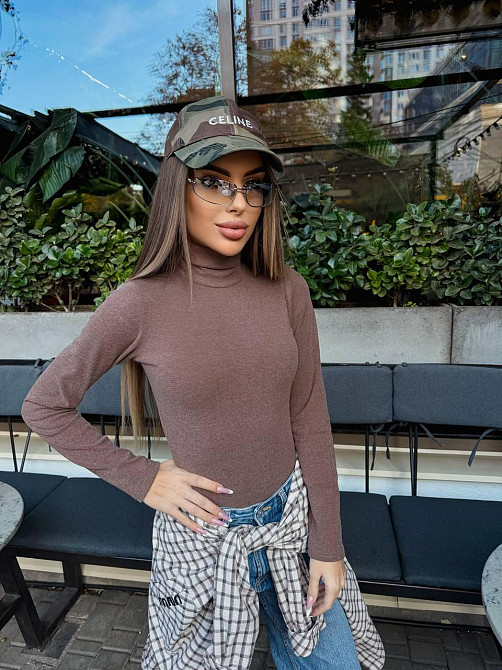 Женский теплый базовый боди из микрофлиса рuma Мокко, 46/48 Одесса - изображение 8