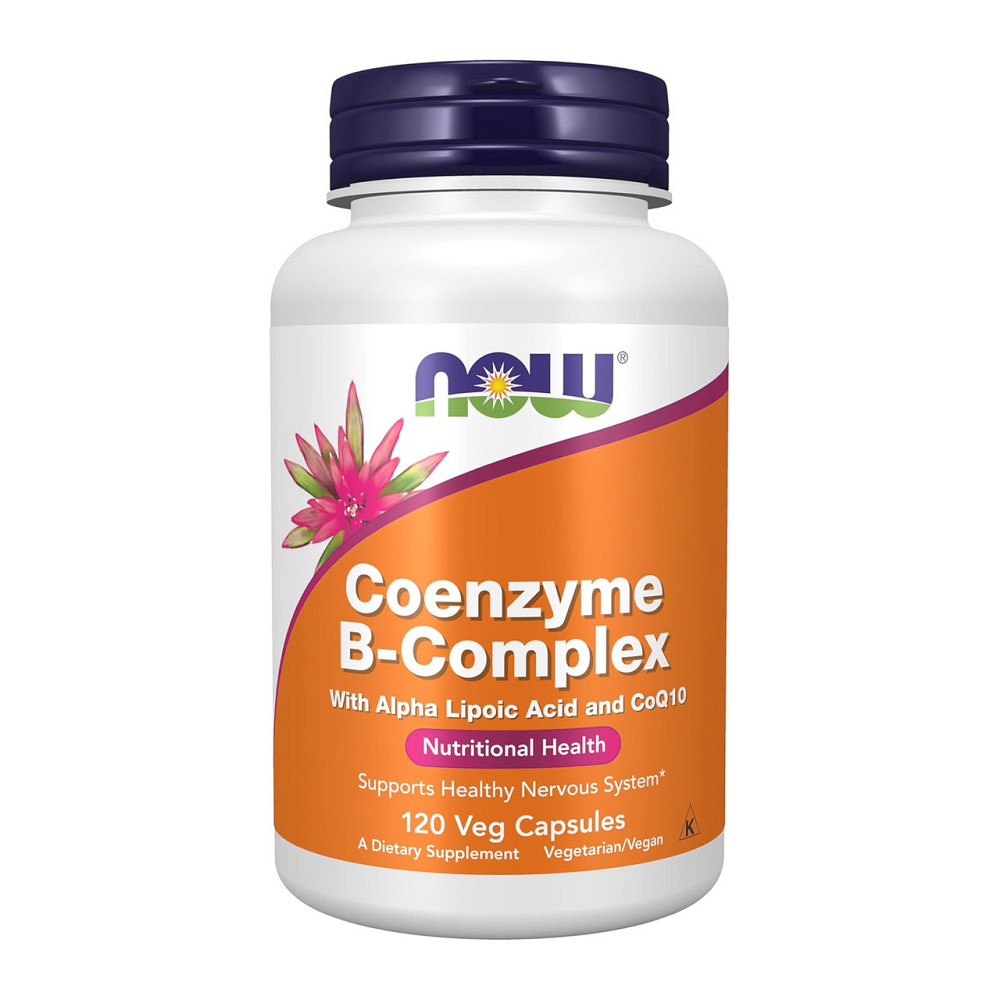Коензимний B комплекс Now Foods Coenzyme B-Complex With Alpha Lipoic Acid and CoQ10 120 вег капс Київ - фото 1
