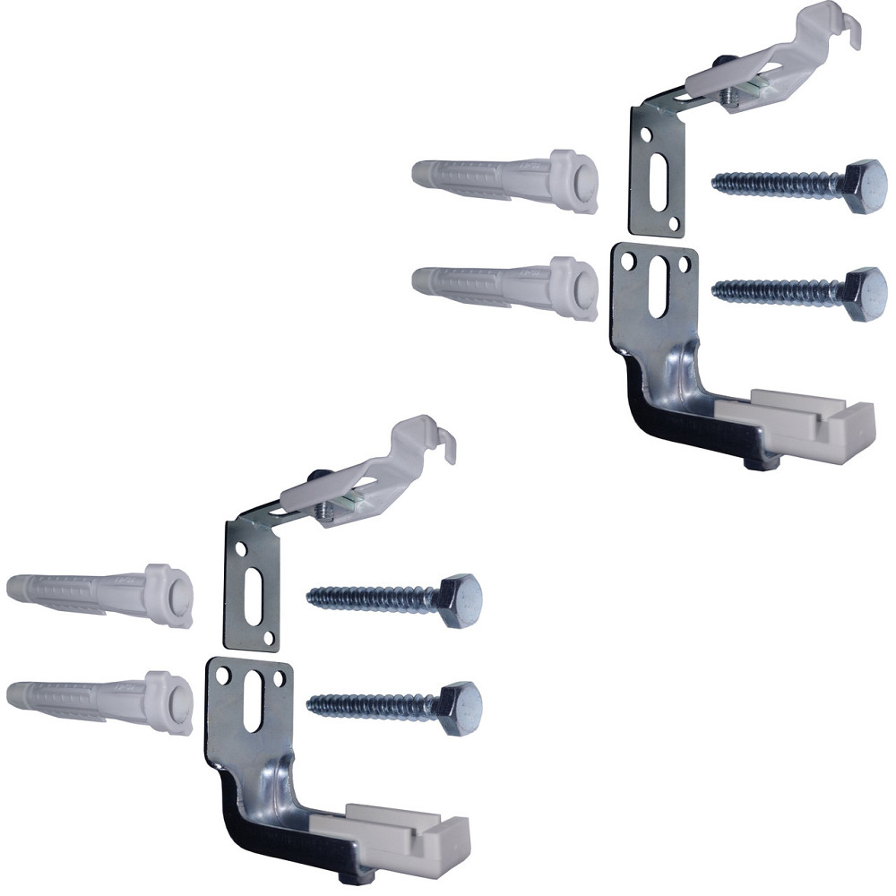 Універсальний комплект L-кронштейнів навісного кріплення панельного радіатора NS-1017 CRISTAL (000022880) Київ - фото 2