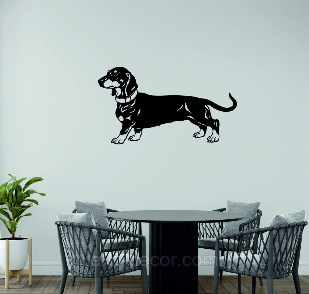 Декоративне настінне Панно «Такса», Декор на стіну 90*50 см, Чорний Київ - фото 5