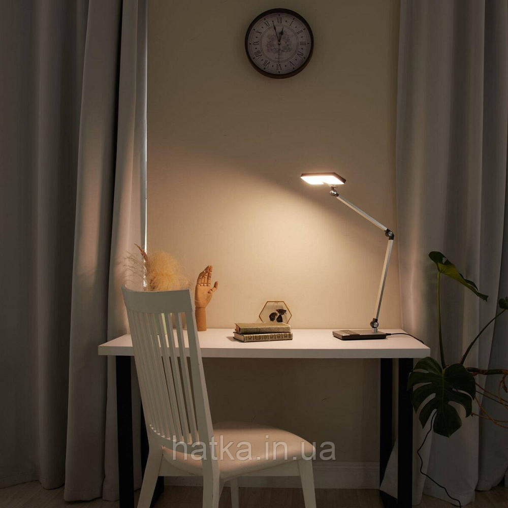 Лампа настільна світлодіодна гнучка Sirius BL-1105-C срібна Київ - фото 2