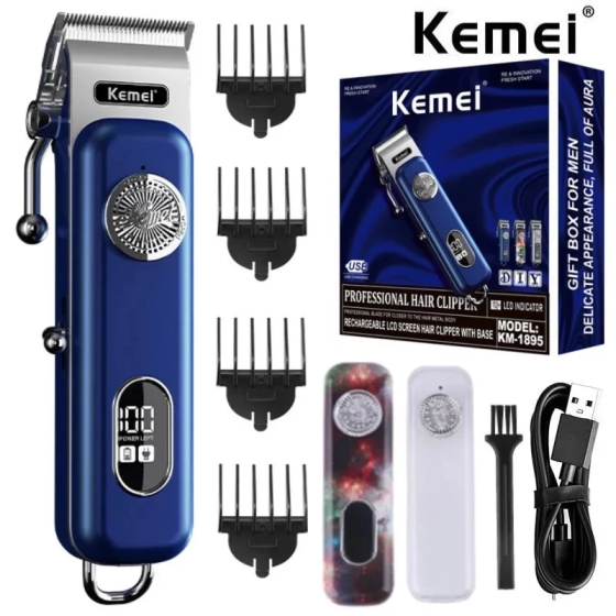 Машинка для стрижки волосся Kemei Km-1895 для барберів Вінниця