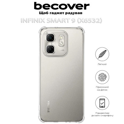 Чохол до мобільного телефона BeCover Anti-Shock Infinix Smart 9 (X6532) Clear (712776) Вінниця - фото 4
