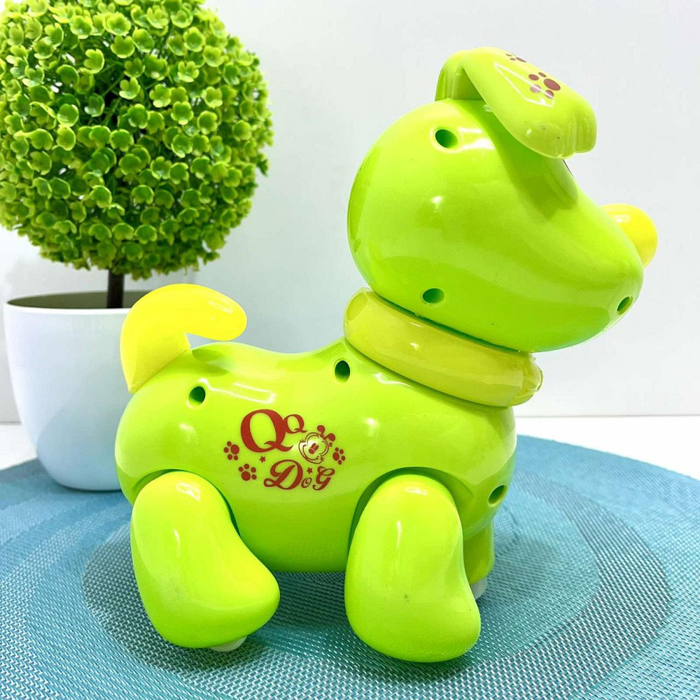 Собачка інтерактивна Limo Toy їздить світиться махає головою та хвостом Зелена (EM 070 A) Чернігів - фото 3